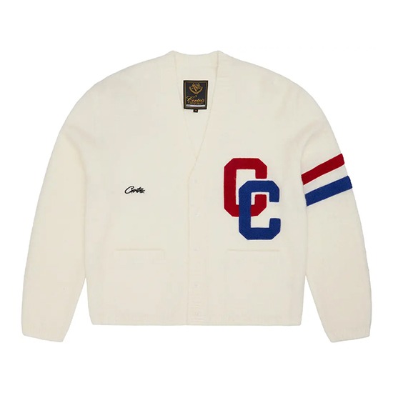 Cárdigan Color Crema Del Colegio Corteiz Cárdigan Color Crema Del Colegio Corteiz