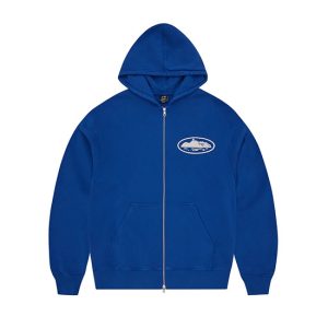 Sudadera Corteiz Island Zip Washed Royale