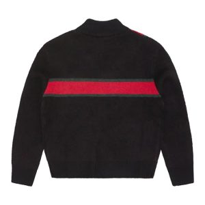 Sweater Corteiz Lux Knit Con Cremallera Negra